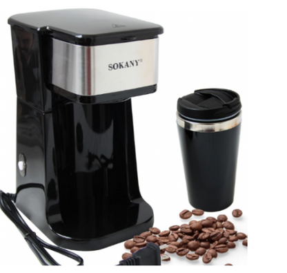 CAFETERA SOKANY CON VASO TERMICO