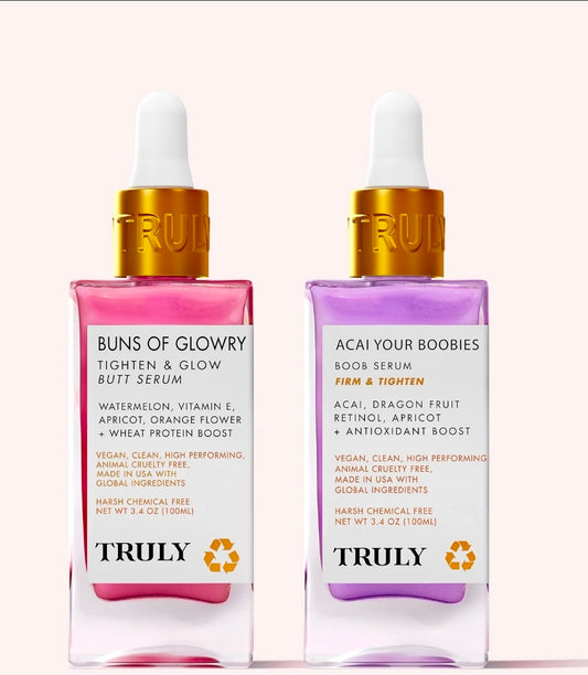 KIT TRULY + HIDRATANTE (ROSADO Y MORADO)
